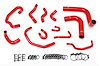 57-1654-RED Coolant Hose Kit, High-Temp 3-Ply Reinforced Silicone, Replace Rubber Radiator Heater Coolant Hoses - image 1