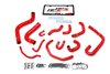 57-1654-RED Coolant Hose Kit, High-Temp 3-Ply Reinforced Silicone, Replace Rubber Radiator Heater Coolant Hoses - image 2