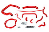 57-1661-RED Coolant Hose Kit, High-Temp 3-Ply Reinforced Silicone, Replace Rubber Radiator Heater Coolant Hoses - image 1