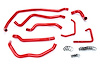 57-1666-RED Radiator Hose Kit, High-Temp 3-Ply Reinforced Silicone, Replace OEM Rubber Radiator Coolant Hoses