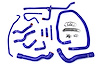 57-1674-BLUE Coolant Hose Kit, High-Temp 3-Ply Reinforced Silicone, Replace Rubber Radiator Heater Coolant Hoses - image 1