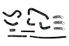 57-1696-BLK Heater Hose Kit, 3-Ply Reinforced Silicone, Replaces Heater Coolant Hoses - image 1