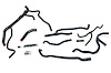 57-1707-BLK Coolant Hose Kit, High-Temp 3-Ply Reinforced Silicone, Replace Rubber Radiator Heater Coolant Hoses - image 1