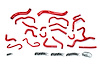 57-1709-RED Coolant Hose Kit, High-Temp 3-Ply Reinforced Silicone, Replace Rubber Radiator Heater Coolant Hoses - image 1
