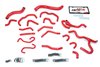 57-1709-RED Coolant Hose Kit, High-Temp 3-Ply Reinforced Silicone, Replace Rubber Radiator Heater Coolant Hoses - image 3