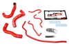 57-1724-RED Radiator Hose Kit, High-Temp 3-Ply Reinforced Silicone, Replace OEM Rubber Radiator Coolant Hoses - image 2