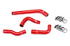 57-1825-RED Radiator Hose Kit, High-Temp 3-Ply Reinforced Silicone, Replaces OEM Rubber Radiator Coolant Hoses