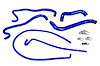 57-1861-BLUE Radiator and Heater Hose Kit, 3-Ply Reinforced Silicone, Replaces Rubber Radiator & Heater Hoses - image 1
