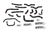 57-1911-BLK Coolant Hose Kit, 3-Ply Reinforced Silicone, Replaces Rubber Heater & Bypass Coolant Hoses - image 1