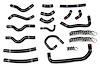 57-1913-BLK Heater Hose Kit, High-Temp 3-Ply Reinforced Silicone, Replace OEM Rubber Heater Coolant Hoses - image 1