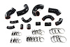 57-2097-BLK Intercooler Hose Kit, 4-Ply Reinforced Fluorolined Silicone, Replaces Rubber Intercooler Hoses - image 1