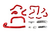57-2139-RED Coolant Hose Kit, 3-Ply Reinforced Silicone, Replaces Rubber Ancillary Coolant & Heater Hoses - image 1