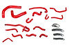 57-2191-RED Coolant Hose Kit, 3-Ply Reinforced Silicone, Replaces Rubber Coolant Hoses - image 1
