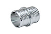 AHU-100-SL Multi-Ribbed Aluminum Hose Union, 1 in. OD, Silver - image 1