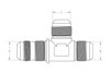 AN8043 Male AN Bulkhead Tee on Run Adapter, Bulkhead Tee Adapter, Safely Pass Lines Through Firewalls & Body Panels - image 4
