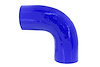 HTSEC90-550-L187-BLUE Silicone 90-Degree Elbow Coupler Hose, High-Temp 4-Ply Reinforced, 5-1/2 in. ID, Blue - image 1