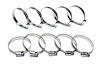 EMSC-40-60x10 Embossed Hose Clamp, Stainless Steel Embossed Hose Clamp, Size #28, Effective Range: 1-1/4 in.- 2-1/4 in., 10Pc - image 1