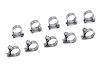 FIC-9x10 Fuel Injection Hose Clamp, 10 Stainless Steel Small Hose Clamps, SAE Size 11, 23/64 in. - 7/16 in. (9 mm-11 mm) - image 1