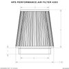 HPS-4303 Performance Air Filter, 6 in. Flange ID, 7 in. Height, Pre-Oiled & Reusable. - image 4