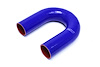 HTSEC180-250-BLUE Silicone 180-Degree U Bend Elbow Hose, High-Temp 4-Ply Reinforced, 2-1/2 in. ID, Blue - image 1