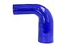 HTSER90-200-238-BLUE Silicone 90-Degree Elbow Hose, High-Temp 4-Ply Reinforced, 2 in. - 2-3/8 in. ID, Blue - image 1