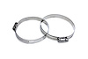 SSWC-117-140x2 Stainless Steel Worm Gear Hose Clamp, Effective Range: 4-5/8 in.- 5-1/2 in., 2Pc - image 1