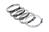 SSWC-84-108x5 Stainless Steel Worm Gear Hose Clamp, Effective Range: 3-5/16 in.- 4-1/4 in., 5Pc - image 1