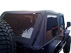 109635 Trail Top Frameless Soft Top Kit for 2004-2006 Jeep Wrangler LJ with Full Steel Doors [Black Diamond] - image 1