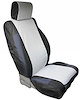 CUSTOM FIT POLYCANVAS SEAT COVER FRONT PAIR BLACK/GRAY JK 07-12 - image 1