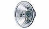 HEADLIGHT ASSEMBLY 7IN ROUND CONVERSION CAST HOUSING CLEAR GLASS LENS EACH MEETS DOT/SAE USES H4 55/60W BULB NOT INCLUDED. - image 1