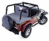 TONNEAU COVER W/ FACTORY SOFT TOP CHANNEL MOUNT 92-95 JEEP WRANGLER GRAY - image 1