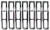 Chrome Grille Inserts 1997-2006 TJ Wrangler