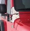 MIRROR KIT 76-95 JEEP CJ AND WRANGLER BLACK - image 1