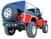 Rear Recovery Bumper with Spare Tire Swing Away Fits 1987-2006 Jeep Wrangler - image 1