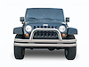 Front Tube Bumper with Hoop for 2007-2018 Jeep Wrangler JK and 2018 Jeep Wrangler JL - image 1