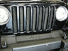 GRILLE 3D SINGLE PIECE FORMED STEEL DUAL COLOR GLOSS BLACK WITH CLEAR COAT POLISHED HIGHLIGHTS 97-06 JEEP TJ - image 1