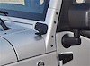 JK WINDSHIELD HINGE LIGHT BRACKET BLACK PAIR 07-12 JEEP WRANGLER - image 1