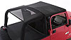 COMBO BRIEF/TOPPER 92-95 WRANGLER BLACK MESH - image 1