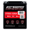 FTSX-12AA FTS-Series Powersport AGM 12 V Battery, Group: B12A-A, Terminal - Powersport Type 6 - image 3