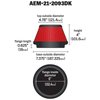 Universal Tapered Conical DryFlow Air Filter Top/Base Outside Diameter: 4.781 in. /7.375 in. - image 3