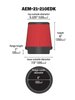 Universal Tapered Round DryFlow Air Filter Top/Base Outside Diameter: 5.125" /7.5" - image 2