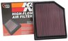 33-5077 K&N High Performance O.E. - Style Replacement Filter Select Dodge Durango, Jeep Grand Cherokee - image 4