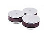 60-1350 Custom Nostagia Air Cleaner Assembly Flange Dia. :One 2-5/8 in. and Two 3-1/16 in. - image 1