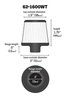 62-1600WT Crankcase Vent Filter w/Adapter .5 in. or .375 in. Flange I.D. - image 4