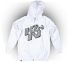 Sweatshirt Zip-Up White - image 1