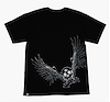 T-Shirt Wngd Rac Skll Blk - image 1