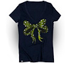Shirt V-Neck Scribbon Nvy - image 1