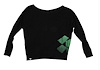 Shirt OffTheShoulder Blk - image 1