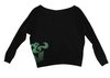 Shirt OffTheShoulder Blk - image 2
