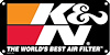 K&N Trailer Decal 15" x 30" Black Background - image 1